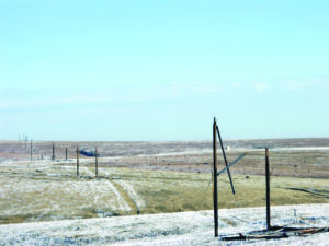 Miles of transmission poles in Buffalo County snapped under the weight of the ice, leaving many without power. 