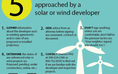 5 steps to take when approached by a solar or wind developer