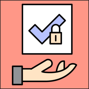 safe check with data in hands