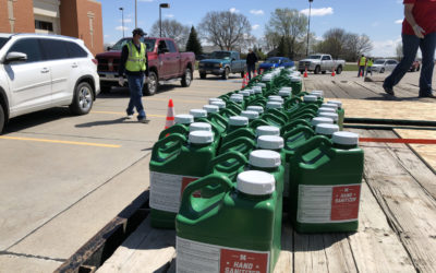 Dawson PPD helps distribute 425 gallons of hand sanitizer to Dawson and Gosper Counties