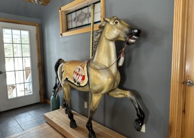 Robert Mann Carousel horse with stand