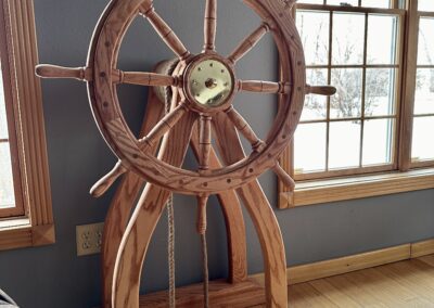 Robert Mann ship's wheel