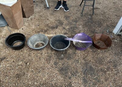 The evolution of the Bump Up Pot. From right: The first Bump Up Pot concept. Far left: Today's Bump Up Pot.